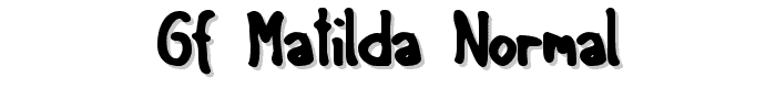 GF Matilda normal font